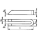 Łapa dociskowa widełkowa, ukośna AMF M10 długość 100 mm - 3